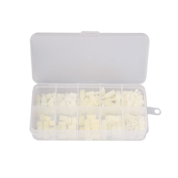 20/180 stk. M3 Hun Han Hex Sekskantet Søjle Nylon Afstandsstykke Kolonne Til PCB Bundkort Plastik Afstands Phillips Skruer 20pcs M3x10mm