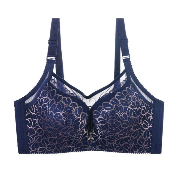 Täysikuppiset pitsiliivit naisille, mesh-push up -rintaliivit, seksikkäät alusvaatteet, naisten jokapäiväiset liivit Blue 38C