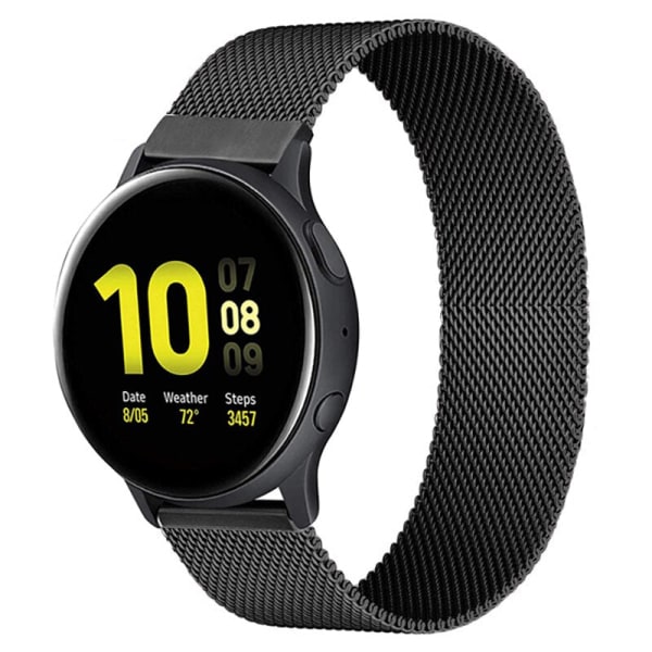 20 mm 22 mm magnetisk rem til Samsung Active 2 40/44 mm Gear S3 armbånd Huawei GT/GT2/2e Galaxy watch 3/4 Classic 45/42 mm rem gun black Gear S2-Galaxy 42mm