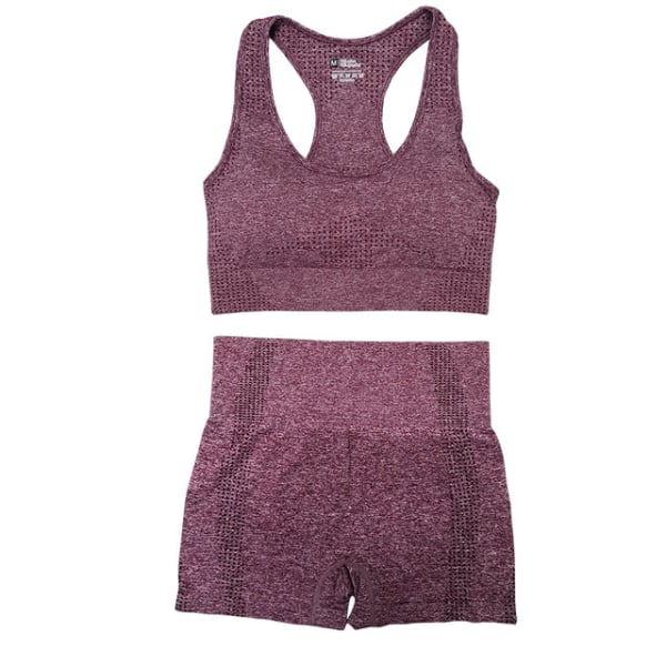 Joogasetti treenipaidat urheiluhousut rintaliivit kuntosalivaatteet shortsit naisille 2pcsShortBlue S