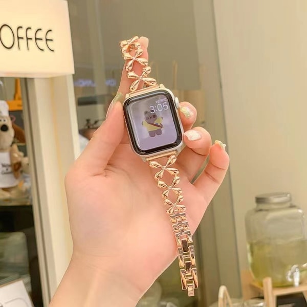 Klockarmband för Apple Watch iWatch S10 generation 42MM roséguld