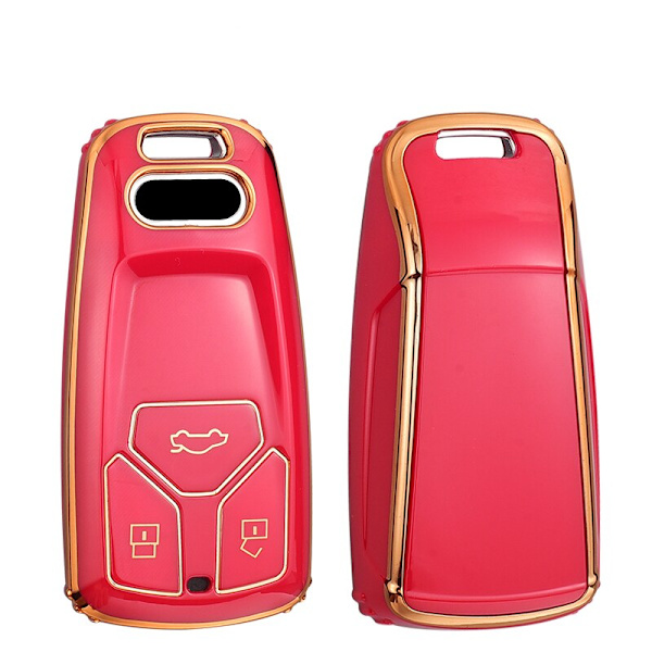 Fashion TPU etui Bil Fjernbetjening Nøgle Cover Skal Til A4 B9 A5 A6 8S 8W Q5 Q7 4M S4 S5 S7 TT TTS TFSI RS Beskytter Fob Keyless White