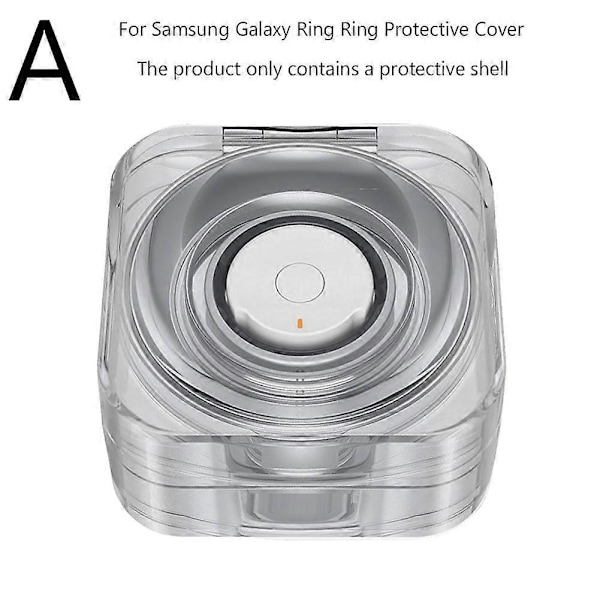 Beskyttende ladeetui for Samsung Galaxy Ring Smart Ring-ladeetui Transparent