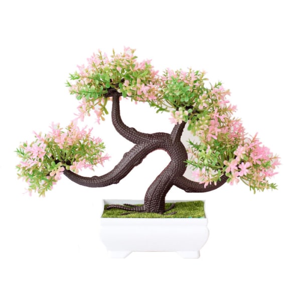 Konstgjorda växter Bonsai Litet träd Simulering Krukväxter Falska blommor Bordskrukor Prydnadssaker Heminredning Hotell Trädgårdsinredning 05