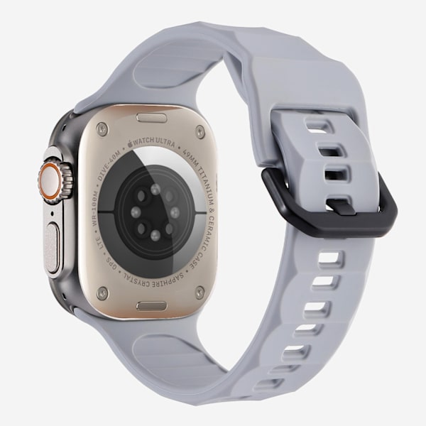Klockarmband för Apple Watch iWatch 38/40/41/42MM S10 Universal Space Gray Ripple Sportarmband