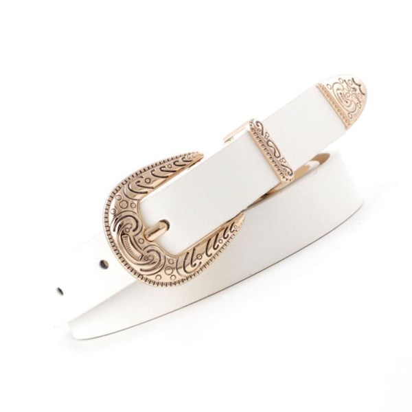 Dam Retro Stil Casual All Match Tunt Metallspänne Midjebälte Like the picture Camel