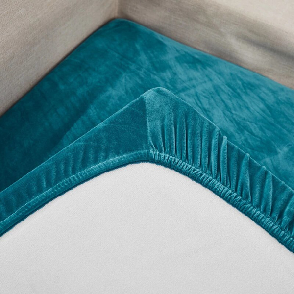 Sammetsofföverdrag för vardagsrum Plysch Kuddfodral Tjock Jacquard Enfärgad Mjuk Stretch Sofföverdrag Möbelskydd Lake Blue Plus L-1pc