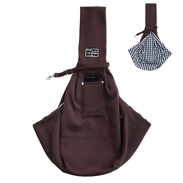 Bärväska för valpar, katter, valpar, utomhusresor, hund, axelväska, bomull, enkel komfortsling, handväska, tote pouch Red