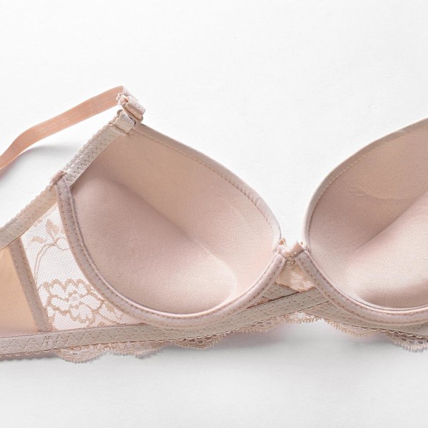 Naisten saumaton rintaliivi seksikäs push-up-bralette alusvaatteet langaton naisten alusasut muoti rintaliivit White 85C
