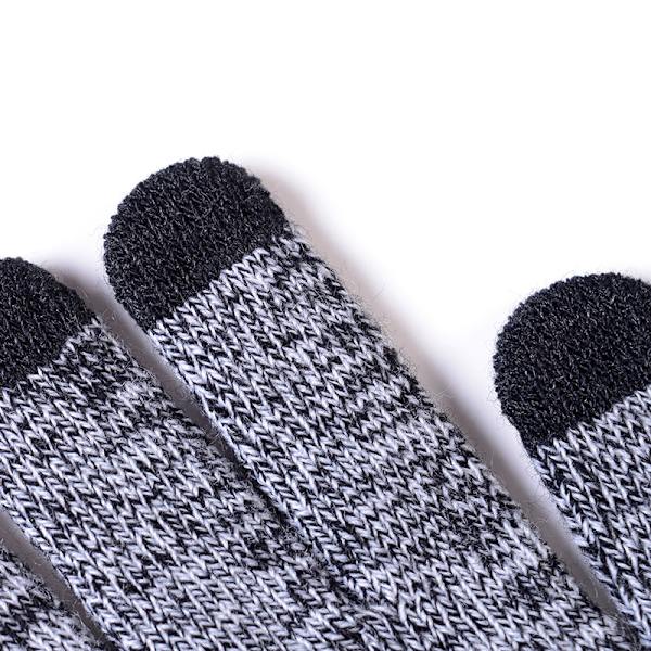 Vinter Ullskjerf Fortykket Varm Strikkelue, Skjerf og Hansker Tredelt Sett Medium Gray