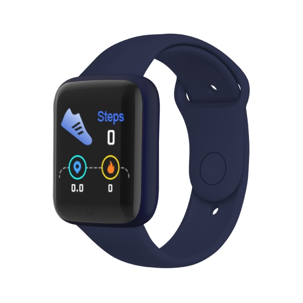 Armband & Watch New Universal Y68 Stegräkning Bluetooth Gift 1.44 Dark Blue