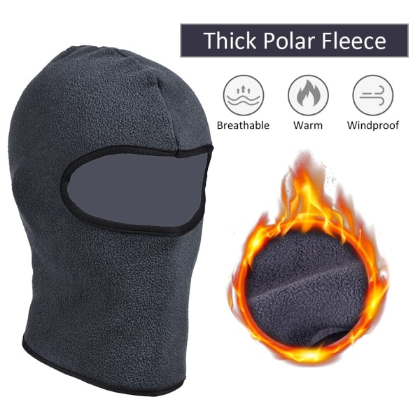 Balaclavahatt för barn Vinter helmask för skidmask Thermal vindtät Polar Fleece Nackvärmare för pojkar Flickor Skidåkning Cykling Vandring One Size Red