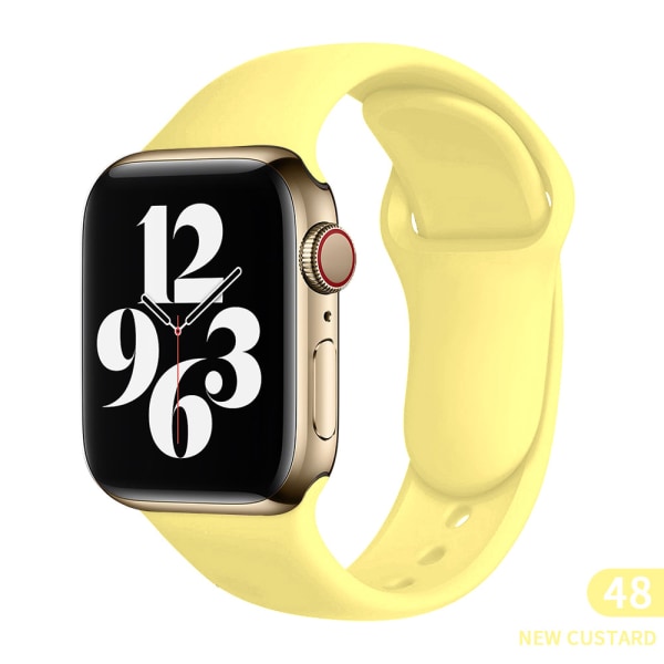 Sport silikonrem för Apple Watch 6 Series SE 754321 41MM 45 44MM 40MM watch för iWatch 42MM 38MM armband Dark orange 42mm 44mm 45mm SM