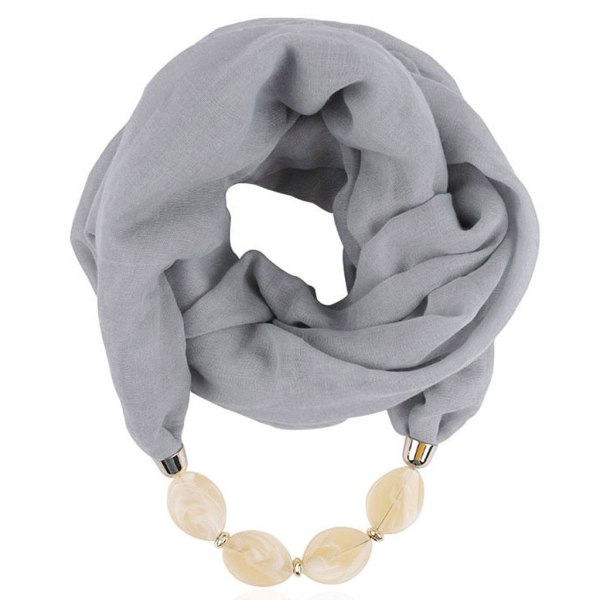 Modehalsduk Etnisk Bomull Linne Enfärgad Krage Tofs Underbara Pärlförsedda Hängen Smycken Halsband Halsduk Dam Sjal Scarves L
