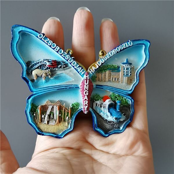 Kylskåpsmagneter Ungern Budapest Turist Souvenir hantverk i harts UV-tryckta landskaps kylskåpsmagneter heminredning Budapest Hungary