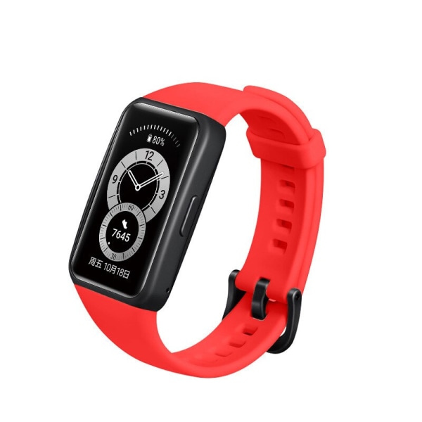 Laforuta Honor Band 6 Reim Silikon Klokkereim For Huawei Honor Band 6 Kvinner Menn Armbånd Fitness Loop Smartklokke Armreim White for Honor band 6