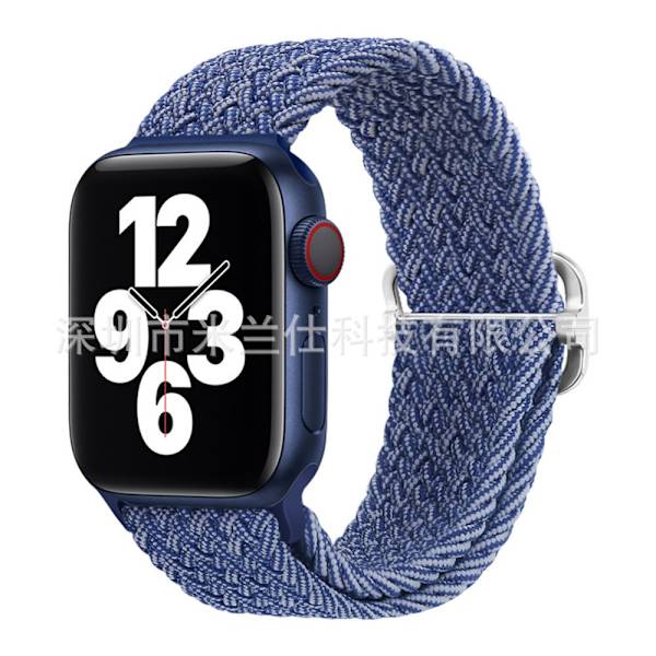 Kellon ranneke Apple Watch iWatch 38/40/41/42mm - S10 34 sininen ja valkoinen