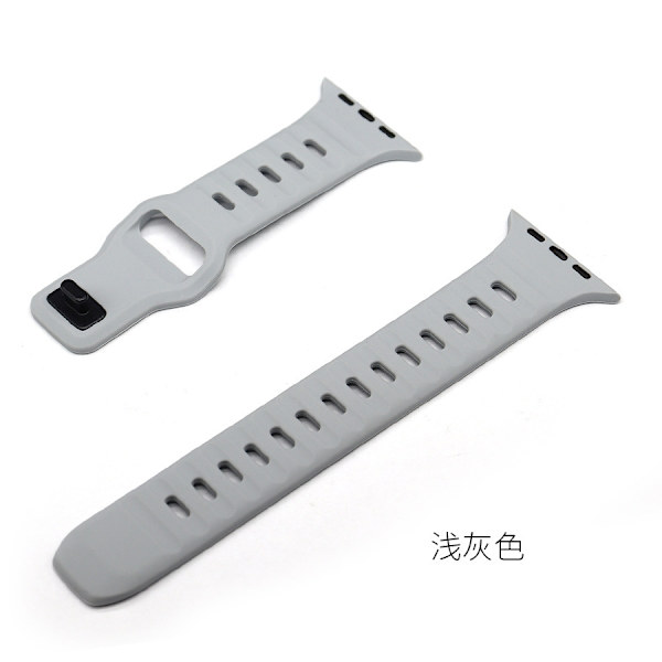 Klockarmband för Apple Watch iWatch 38/40/41mm S1046MM Ljusgrå