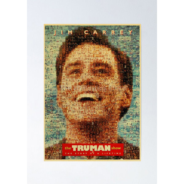 Klassisk film The Shawshank Redemption/Green Book/The Truman Show/Flippade affischer Väggkonstmålningar för hemrum Väggdekaler 30X21cm-A4-No Frame R01936