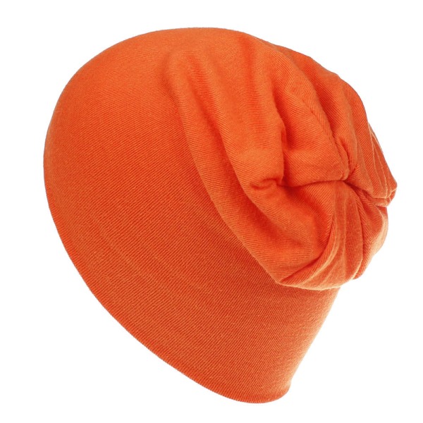 Bomull Allsidig Ermehette Løs Lue Barnas Casual Gutter og Jenter Høst og Vinter Lue Orange