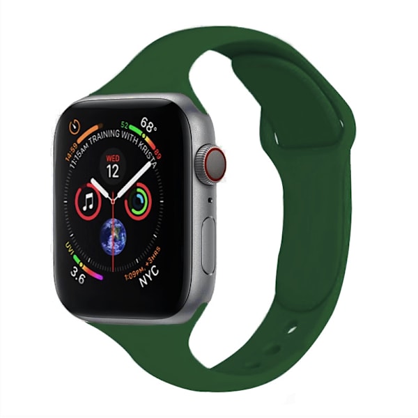 Kellon ranneke Apple Watch iWatch 38/40/41MM S10:42MM tummanvihreä