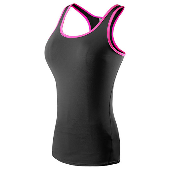 Yoga Tröjor Kvinnor Sexig Gym Sportkläder Väst Fitness Tajt Snabbtorkande white XL