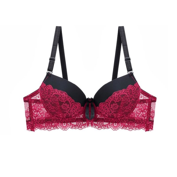 New Arrivals 2023 Push Up BH för kvinnor Spets Sexiga Underkläder BC Cup Dam Underkläder Sous Vetement Femme Sexig Red 95B