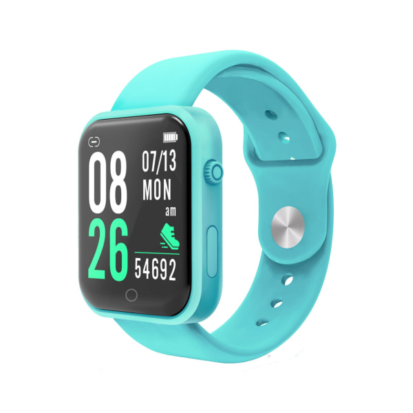 Smart armband Sportdetektering Puls Blodtryck Bluetooth Klocka Watch Meddelande Light Blue