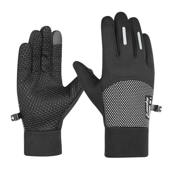 Nya Vinterhandskar Motorcykel Skidhandskar Klätterhandskar Utomhus Cykling Vattentäta Anti-halk Plysch Tjocka Varma Vantar Handskar För Män XL-gray 19-23cm