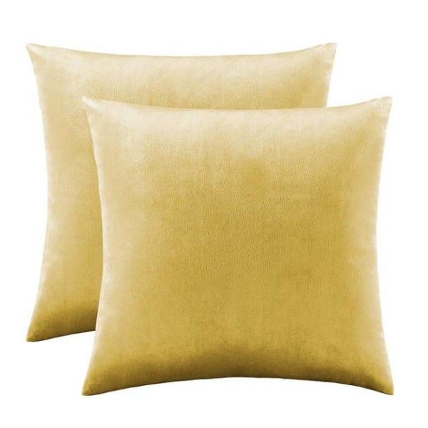 2-pack Guld Dekorativa Kuddfodral Överdrag för Soffa Säng Modern Lyx Enfärgad Sammet Hem Kuddöverdrag Silver 2 Packs 55CM X 55CM Peacock Green