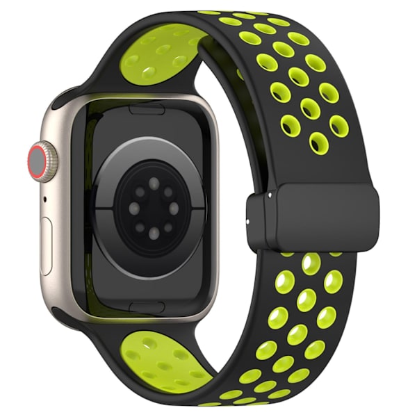 Kellon ranneke Apple Watch iWatch 42/44/45/49/46MM S10 Universal Musta Lime