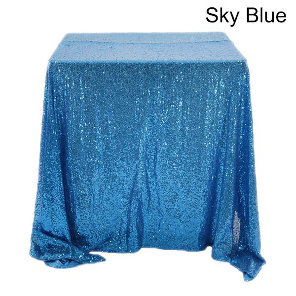 Rektangulär Bordsduk Glitter Paljett Bordsduk Roséguld/Silver Duk För Bröllopsfest Heminredning Flerfärgad/Storlekar Red 60X60cm