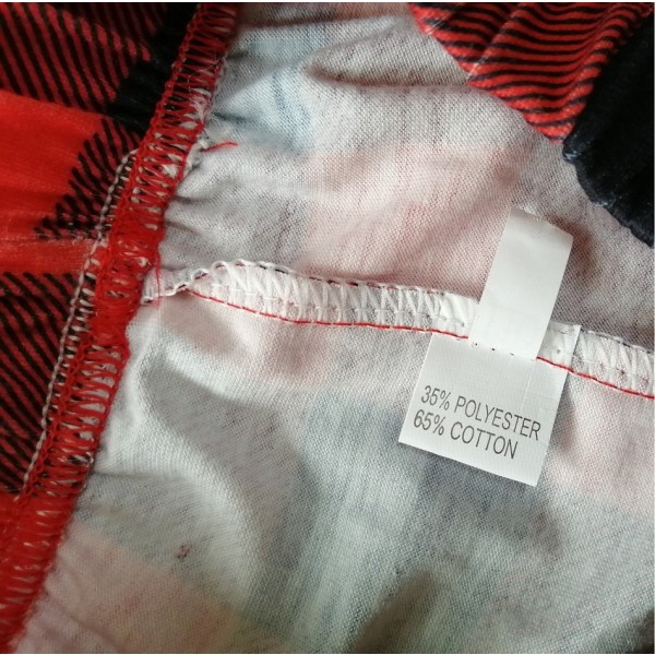 Julpyjamas Matchande Familj Pyjamas Kupokasi Set Rutig Pappa Mamma Barn Sovkläder Mamma Jul Pj's Kläder Toppar+Byxor ST-A Baby 80 (12-18M)