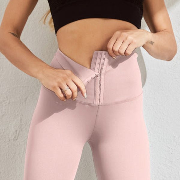 Yoga Bukser Sports Løftende Atletisk Træning Fitness Leggings Til Kvinder Red M