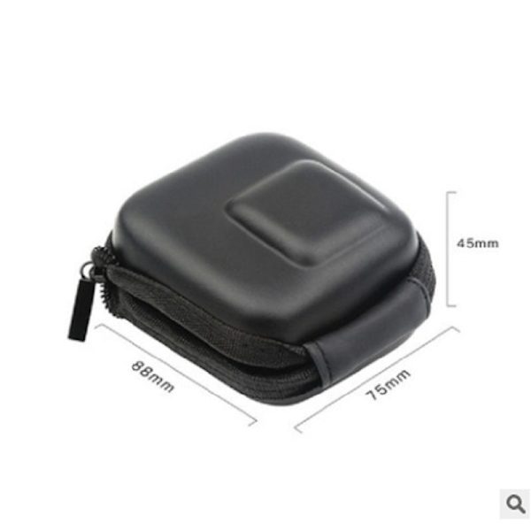 Til Gopro5 6 7 Osmo Action Kamerataske Mini Opbevaringstaske GoPro Tilbehør Pu Taske Semi-closed zipper