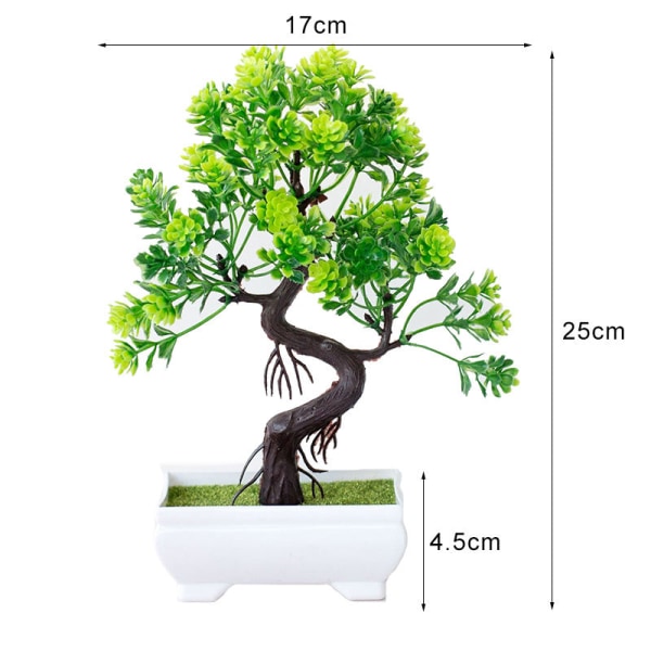 Konstgjorda Växter Bonsai Litet Träd Krukväxter Falska Blommor Krukväxter Ornament För Heminredning Hotell Trädgård Dekor Skrivbord B-08