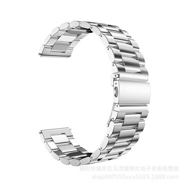 Klockarmband för Apple Watch iWatch Passar 38-40-41mm Tre pärlor silver hög kvalitet