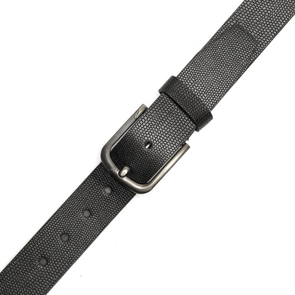Bälte Herr Mode Casual Dekoration Jeans Rem Utomhus Legering Spänne Brett Bälte Herr 9003-Black Length 120 width 3.8