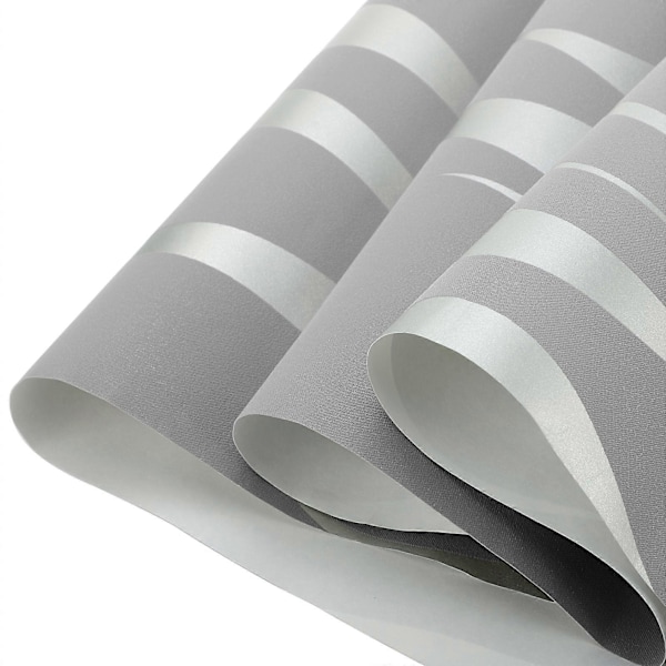 Präglad Tapet Silvergrå 0.53x9.5m Modern 3D Textur Tapet För Sovrum Vardagsrum