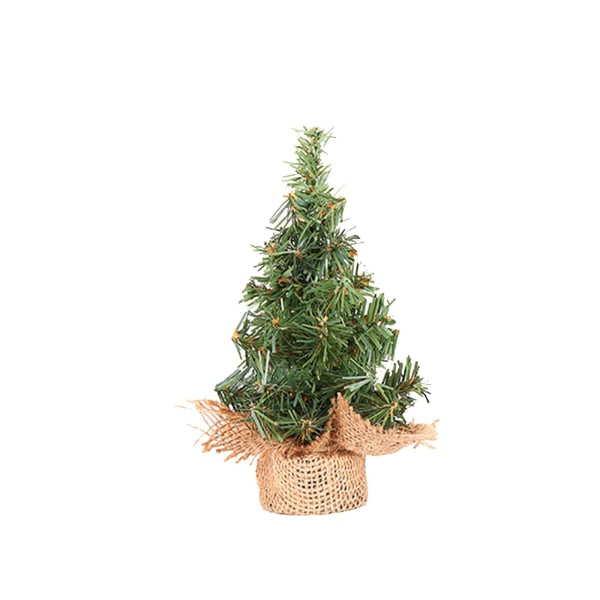 20/30cm Mini Julgran Xmas Konstgjord bordsskiva Dekorationer Festival Miniatyr Träd Hem Rum Skrivbordsdekorationer Nyår 12pcs Green nomal