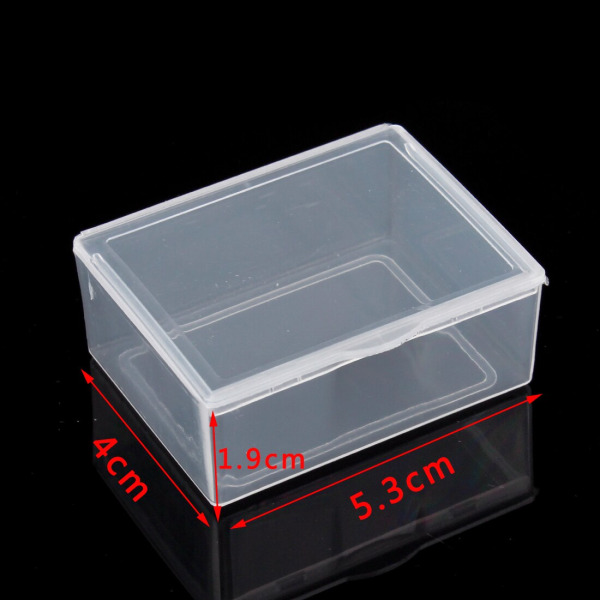 Smykkeskrin i plastik, værktøjskasse i plastik, justerbar håndværksorganisator, opbevaringsperler, armbånd, smykkeskrin, emballage 1pcs14.5x10cm