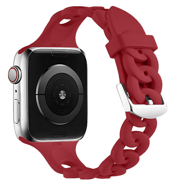 Kellon ranneke Apple Watch iWatch 38-41 S10/42mm Viininpunainen