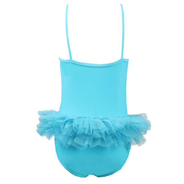Badedragt Børn Enhjørning Printet Mesh Heldragt Rose redHC08 104/110cm（4-5 Year）