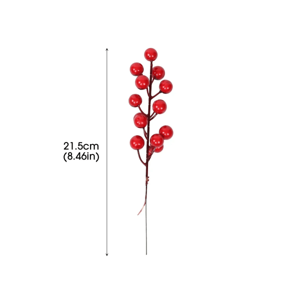 1-10 st Jul Simuleringsbär 14 Bär Konstgjord Blomma Frukt Körsbärsväxter Hem Juldekoration DIY Gåva A-1 PC