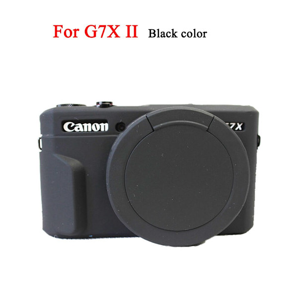 Snygg kameraväska för Canon G7XII G7X II G7X mark 3 G7X III G5X II Silikonfodral Gummi Kameraskydd Skyddande Skal G7X II Grey color