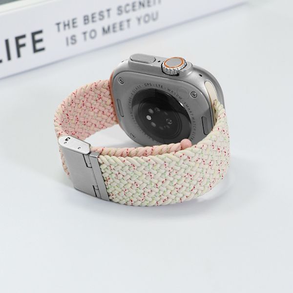 Kellon ranneke Apple Watch iWatch 38/40/41mm - s10-42mm Yksiosainen solki Tähtivalo väripisteitä ja tähtivalopulveria