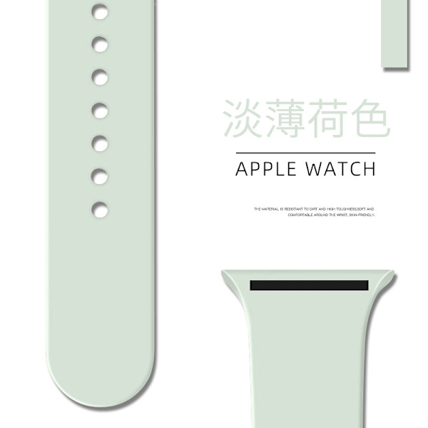 Klockarmband för Apple Watch iWatch 38/40/41/42mm Förlängt/L 1 Ljus Mint