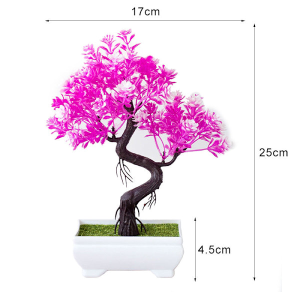 Keinotekoiset kasvit Bonsai Pieni puu Ruukkukasvit Tekokukat Ruukku koristeet kodin sisustukseen Hotellin puutarhan sisustus Työpöydälle B-08