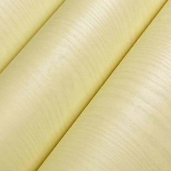Selvklæbende, vandtæt og aftageligt vinyltapet Træ Beige 40cm x 2m Wood Beige 40cm x 2m