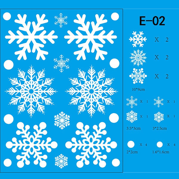Jul Fönsterdekorationer God Jul Dekorationer För Hemmet Jul Väggdekor Barnrum Väggdekaler Nyårsdekorationer D-8PCS